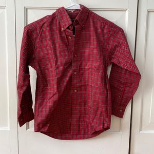 Plaid button down boys long sleeve